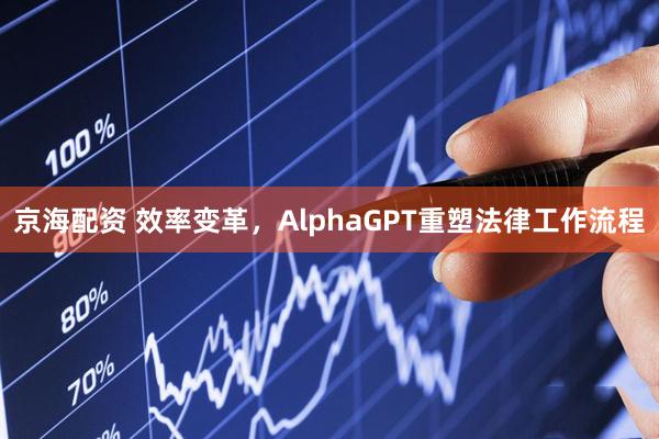 京海配资 效率变革，AlphaGPT重塑法律工作流程