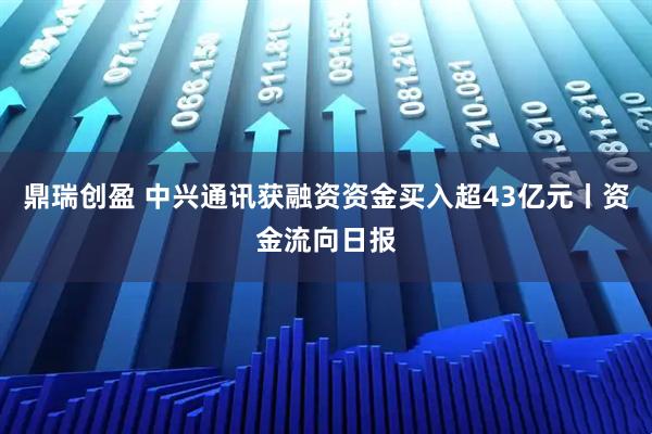 鼎瑞创盈 中兴通讯获融资资金买入超43亿元丨资金流向日报